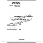 John Deere 8110T, 8210T, 8310T, 8410T Tracks Tractor Operation & Diagnostic Test Service Manual TM1799 - PDF File