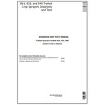 John Deere 824, 832, 840 Trailed Crop Sprayer Diagnosis & Tests Manual TM403419 - PDF File Download