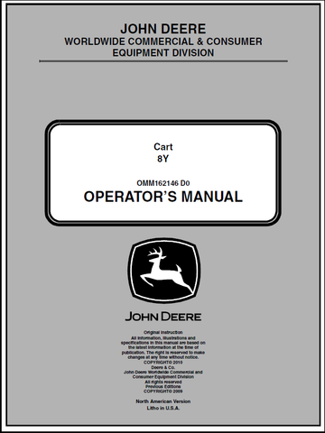 John Deere 8Y Cart Manual OMM162146