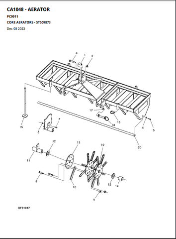 This comprehensive parts catalogue from John Deere covers CA1048, CA1060, and CA1072 Core Aerator models. Get detailed information on all parts to help maximize the service life of your equipment. Download now to access all the necessary information for successful maintenance.