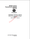 John Deere DF230 Series Transmission Technical Repair Manual CTM362