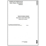 John Deere F440M, F440R Hay and Forage Round Baler Repair Technical Manual TM300919 - PDF File