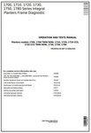 John Deere Integral Frame for 1700, 1710, 1720, 1730, 1750, 1780 Planter Operation & Diagnostic Test Manual TM135919 - PDF File