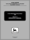 John Deere JA65 Walk Behind Rotary Mower Operator's Manual OMGC00516