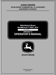 John Deere JS25, JS35 Walk-Behind Mower Mow Mentum Operator's Manual OMGX22822 