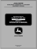 John Deere JS25, JS35 Walk-Behind Mower Mow Mentum Operator's Manual OMGX22822 