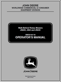 John Deere JS60H, JS63, JS63C Walk-Behind Rotary Mower Manual OMGX21827