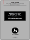 John Deere JS60H, JS63, JS63C Walk Behind Rotary Mower Manual TM2209