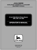 John Deere JS60, JS61, JS63 Mower Manual OMGC00397