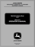 John Deere JX75 Mower Operator's Manual OMGX21825