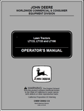 John Deere LT133, LT155, LT166 Lawn Tractor Manual OMM139992