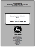 John Deere MC519 Material Collection Utility Cart Manual OMM154820