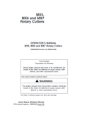 John Deere MX5, MX6, MX7 Rotary Cutter Operator's Manual OMW49246 - PDF File Download