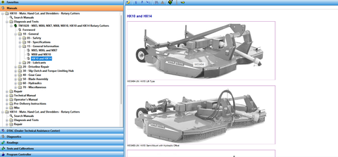 John Deere MX5, MX8, MX10, HX10, HX14 Rotary Cutter Diagnosis Manual TM1828 