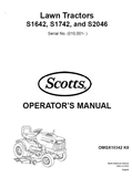 John Deere S1642, S1742, S2046 Lawn Tractor Manual OMGX10342