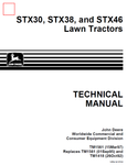 John Deere STX30, STX38, STX46 lawn Tractor Manual TM1561