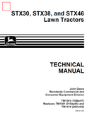 John Deere STX30, STX38, STX46 lawn Tractor Manual TM1561