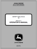 John Deere TX Gator Utility Vehicle Manual OMM165080