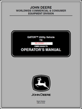 John Deere TX Gator Utility Vehicle (SN.050001) Manual OMM159428