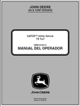 John Deere TX Turf Gator Utility Vehicle Manual OMM165068