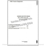 John Deere Tractor 7405 2WD or MFWD Diagnostic & Test Manual TM6015 - PDF File