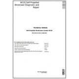 John Deere W155 Self-Propelled Hay & Forage Windrower Diagnostic & Repair Technical Manual TM137819 - PDF File