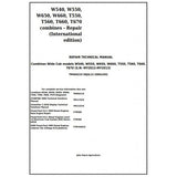 John Deere W540, W550, W650, W660, T550, T560, T660, T670 Combine Repair Technical Manual TM404219 - PDF File