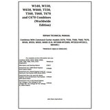 John Deere W540, W550, W650, W660, T550, T560, T660, T670, C670 Combine Repair Technical Manual TM402619 - PDF File
