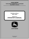 John Deere WE80, WE85 Walk-Behind Mower Manual OMGX23606 