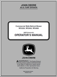 John Deere WG32A, WG36A, WG48A Walk-Behind Mower Manual OMTCU33418