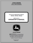 John Deere WH36A, WH48A, WH52A Commercial Walk-Behind Mower Manual OMTCU31828