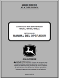 John Deere WH36A, WH48A, WH52A Commercial Walk-Behind Mower Manual OMTCU31828 