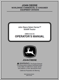 John Deere X300R Series Lawn And Garden Tractor Operator’s Manual 