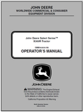 John Deere X300R Series Lawn And Garden Tractor Operator’s Manual 