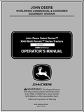 John Deere X500 Multi-Terrain Series Tractor (SN.030001) Manual 