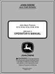 John Deere X710, X730, X734, X738, X739 Tractor Operator’s Manual 