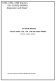 John Deere X750, X754, X758 Tractor Diagnostic and Repair Technical Manual TM122919 - PDF File Download