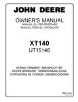 John Deere XT140 String Trimmers (UT15146) Manual OMPS01075