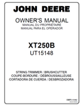 John Deere XT250B String Trimmer Manual OMPS01082