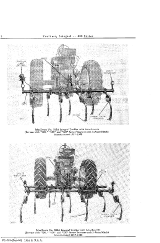 John Deere 500 Series Integral Toolbars Parts Catalogue Manual (PC391) - PDF File Download