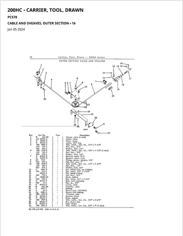 John Deere 200HC Series Drawn Tool Carrier Parts Catalogue Manual (PC578) - PDF File Download