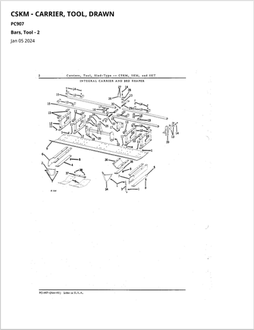 John Deere CSKM, SKM and SKT Sled-Type Tool Carriers Parts Catalogue Manual (PC907) - PDF File Download