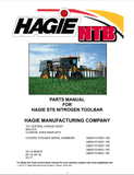 John Deere (Hagie) STS Nitrogen Toolbar 2015 Parts Catalogue Manual (PC13176) - PDF File Download