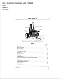 John Deere 55H Forage Blower Parts Catalogue Manual (PC707) - PDF File Download