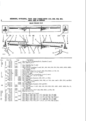 John Deere 40 and 50 Series Integral Bedders Parts Catalogue Manual (PC323) - PDF File Download