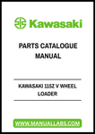 Discover the ultimate resource for maintaining your Kawasaki 115Z V Wheel Loader with our comprehensive Parts Catalogue Manual. This PDF file is meticulously organized to provide you with detailed diagrams, part numbers, and specifications, ensuring you have everything you need at your fingertips for efficient repairs and maintenance.