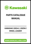 Discover the ultimate resource for your Kawasaki 135ZA-2 and 135ZW-2 wheel loader with our Authentic Parts Catalog Manual in PDF format. This comprehensive guide is designed to provide you with detailed information on every component, ensuring you have the right parts at your fingertips for maintenance and repairs.