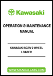 KAWASAKI 5OZIV-2 LOADER OPERATION & MAINTENANCE MANUAL - PDF FILE