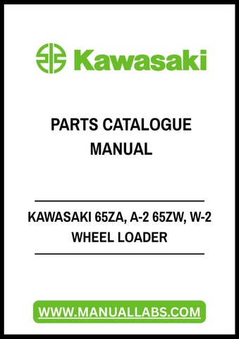 Discover the ultimate resource for your Kawasaki wheel loader with the KAWASAKI 65ZA, A-2 65ZW, W-2 Wheel Loader Parts Catalogue Manual. This comprehensive PDF file is designed to provide you with detailed information on parts and components, ensuring you have everything you need for maintenance and repairs at your fingertips.
