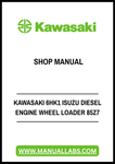 KAWASAKI 6HK1 ISUZU DIESEL ENGINE WHEEL LOADER 85Z7 SHOP MANUAL - PDF FILE